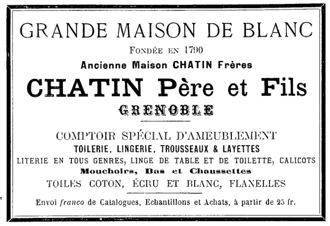 Pub CHATIN Père et fils 1894